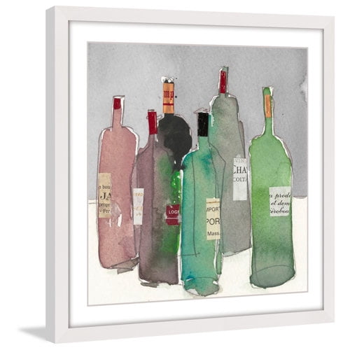 Marmont Hill "Wine Party I" Framed Painting Print