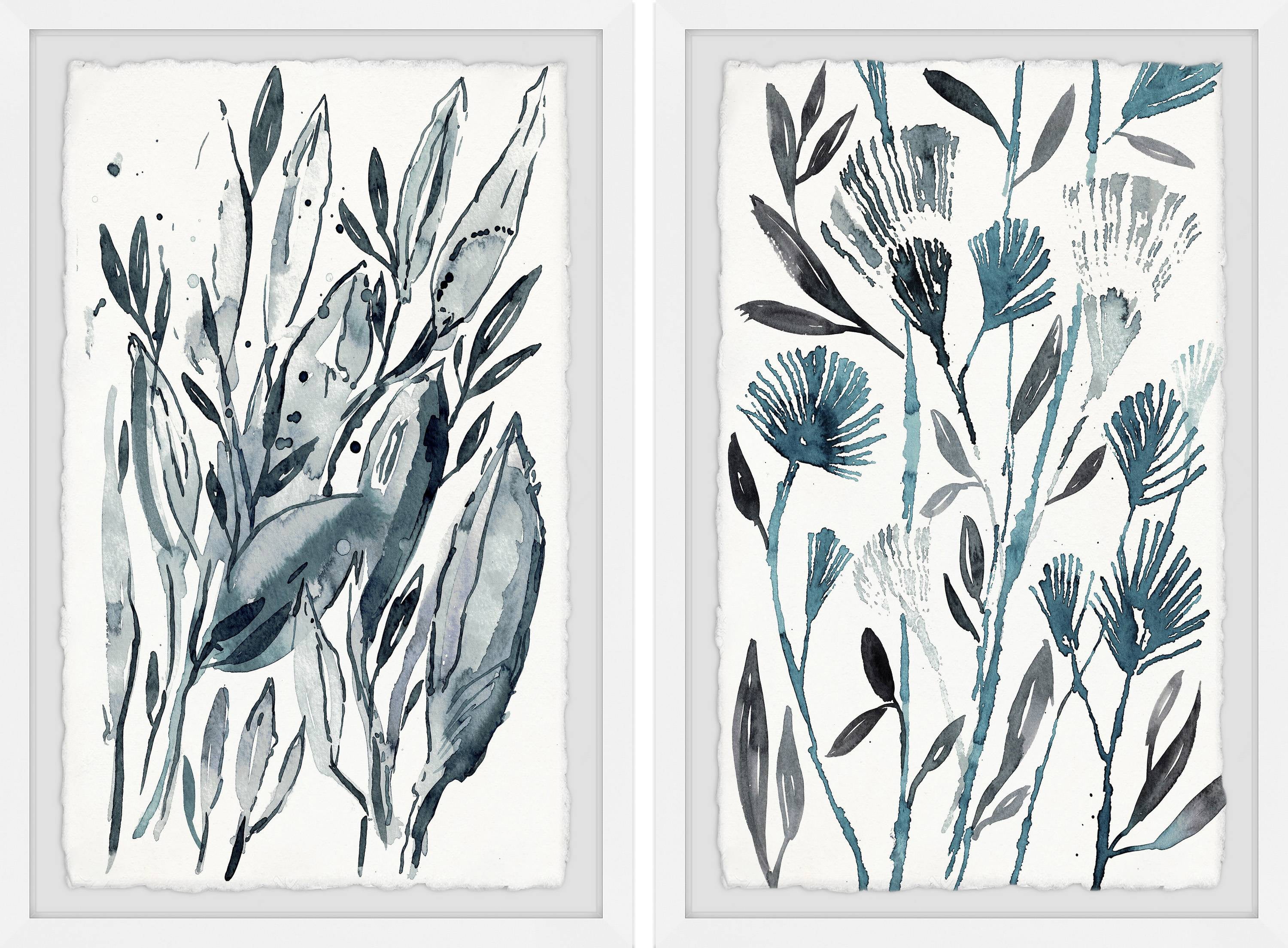 Marmont Hill Winter Bushes Diptych, Art Prints, 40.00" x 1.50"