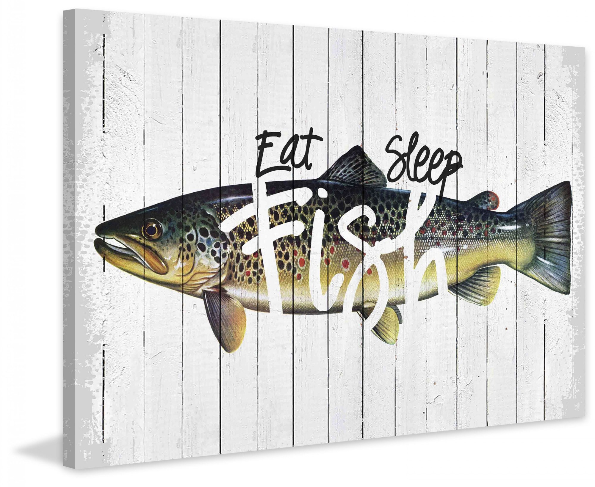 Marmont Hill Inc Marmont Hill - "Wishin I Was Fishin" by Saturday Evening Post Painting Print on Canvas - Multi-color