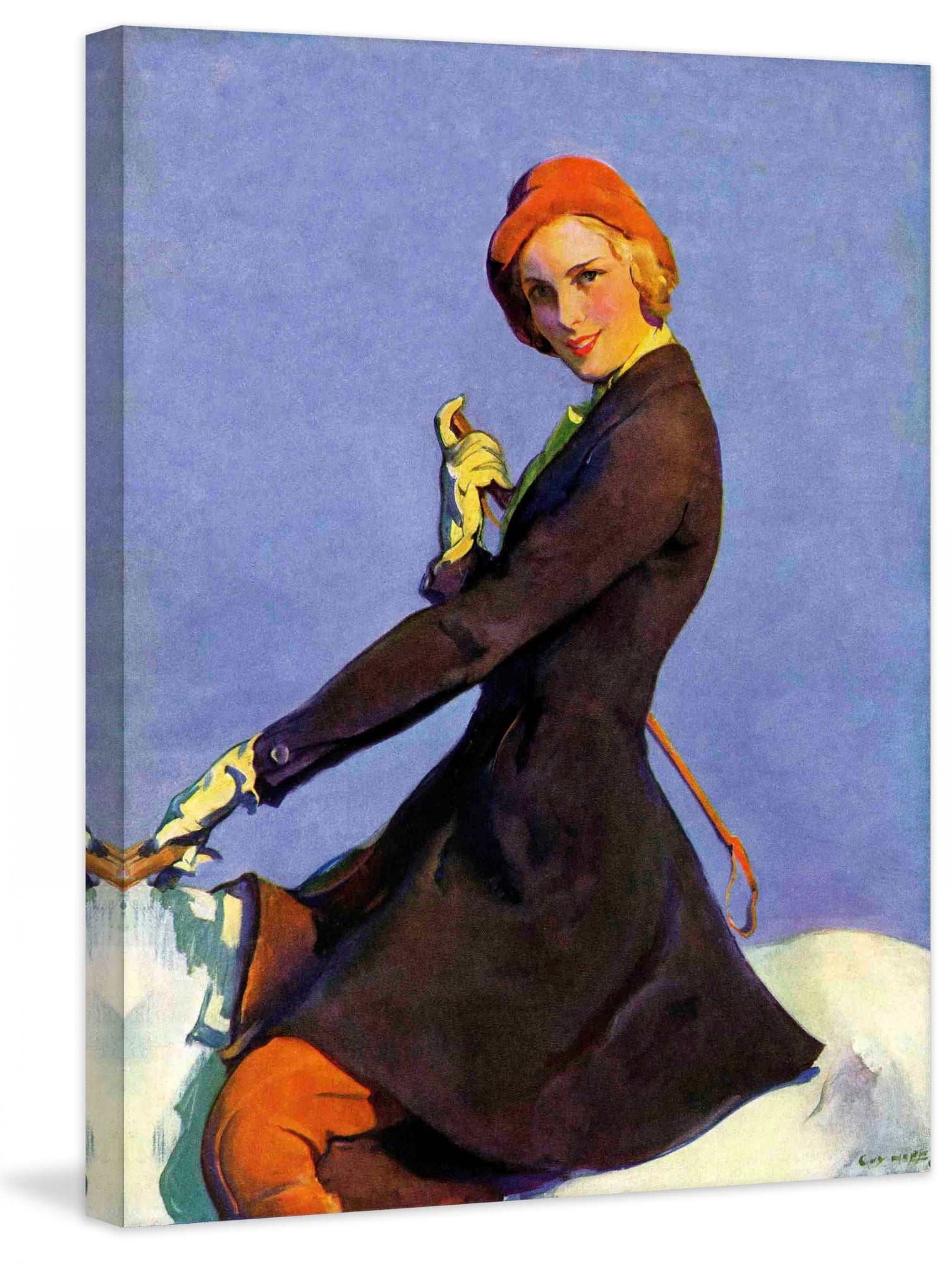Marmont Hill Woman on Horseback by Guy Hoff Painting Print on Canvas
