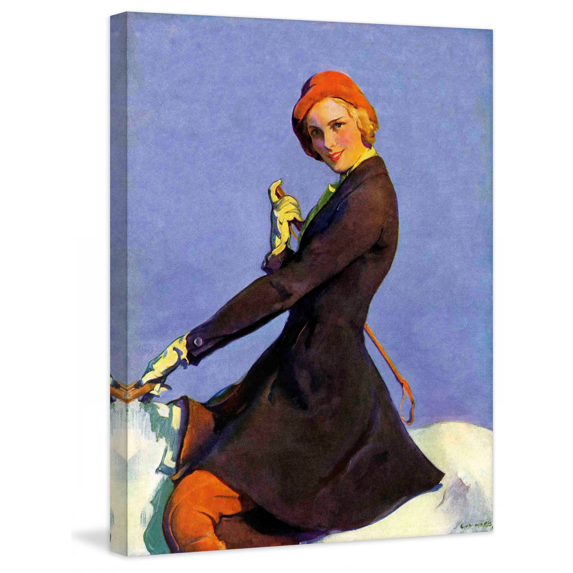 Marmont Hill Woman on Horseback by Guy Hoff Painting Print on Canvas