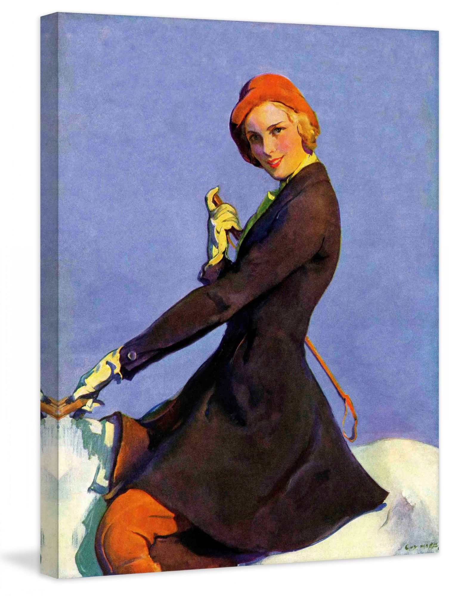 Marmont Hill Woman on Horseback by Guy Hoff Painting Print on Canvas