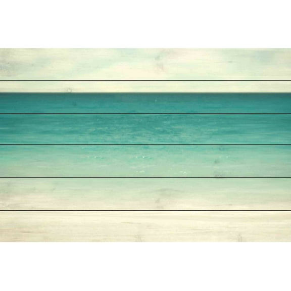 Marmont Hill "Wonderful World" Painting Print on White Wood