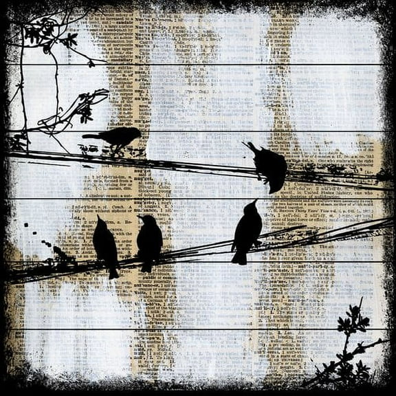 Marmont Hill "Word Keepers" by Vicki Butler Painting Print on White Wood