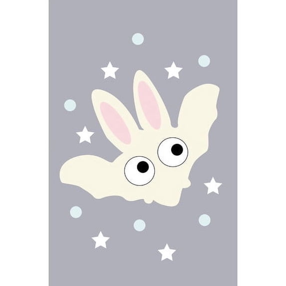Marmont Hill "Yellow Bunny Bat" by Katarina Snygg Painting Print on Wrapped Canvas