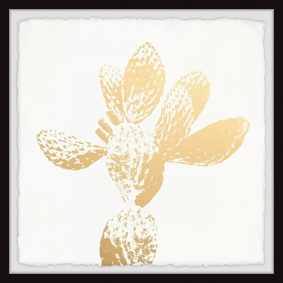 Marmont Hill Yellow Cactus Framed Wall Art