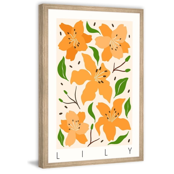 Marmont Hill Yellow Lily Framed Painting Print