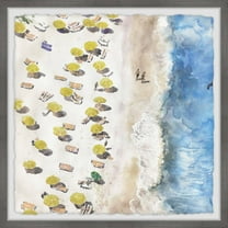 Marmont Hill Yellow Sunshade Ii Framed Wall Art, 12.00" x 1.50"