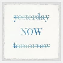 Marmont Hill Yesterday Now Tomorrow Framed Wall Art