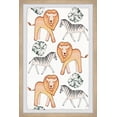 thumbnail image 1 of Marmont Hill Zebra And Lion Palms Framed Wall Art, 20.00" x 1.50", 1 of 6