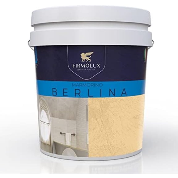 Marmorino Berlina Authentic Venetian Plaster | Smooth Plaster | Made in Italy from Lime & Marble | Earth Tones (17) | Color: BM2154-40 York Harbor Yellow$$Tools & Hardware Other