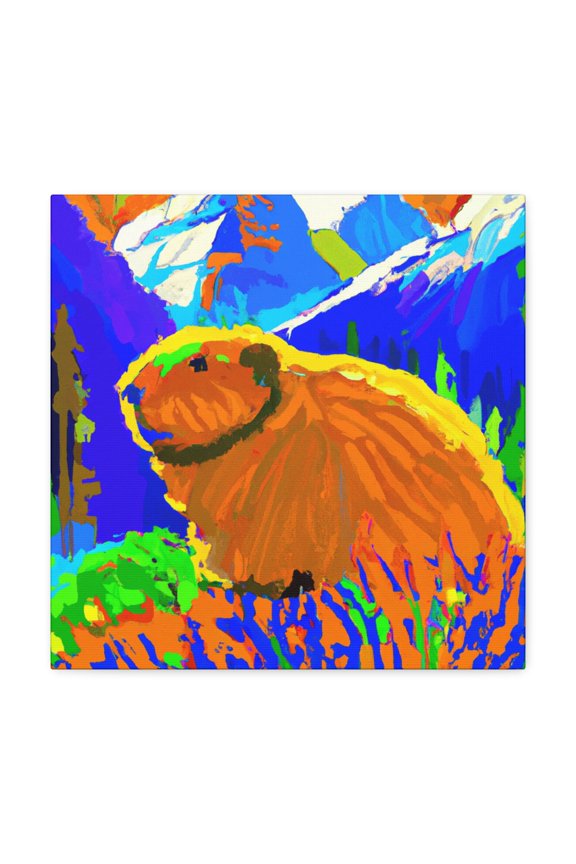 "Marmot Fauvist Exploding". - Canvas