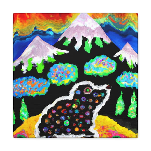 Marmot Folk Dance Art - Canvas