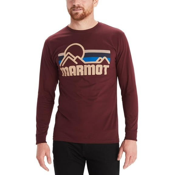 Marmot Mens Coastal Cotton Crewneck Graphic T-Shirt