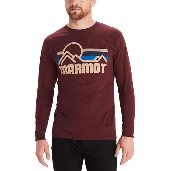 Marmot Mens Coastal Cotton Crewneck Graphic T-Shirt