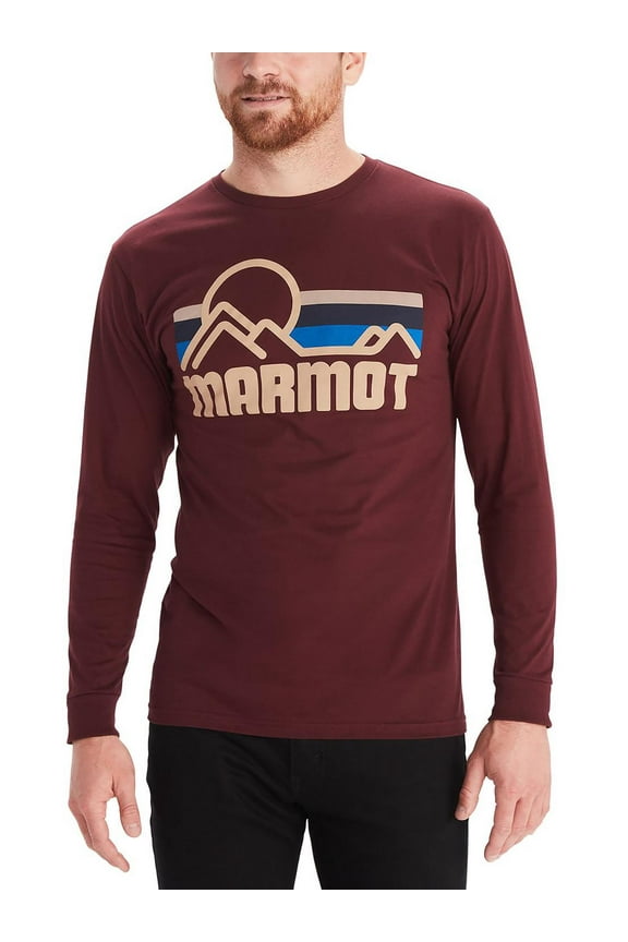 Mens Coastal Cotton Crewneck Graphic T-Shirt