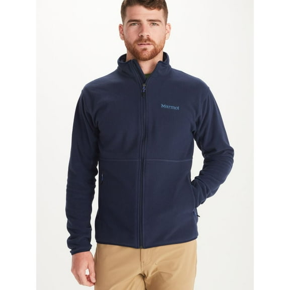 Marmot Mens Rocklin Fleece Zip Jacket Arctic Navy Size Large