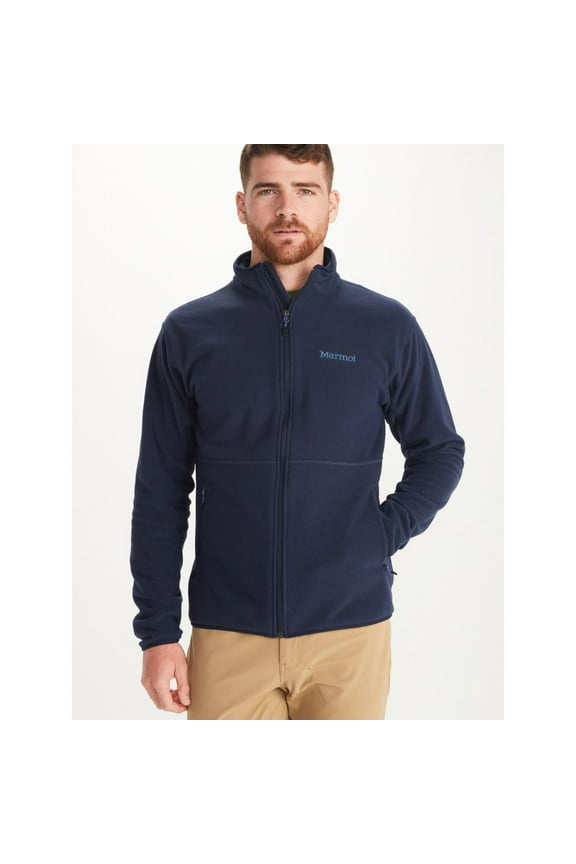 Marmot Mens Rocklin Fleece Zip Jacket Arctic Navy Size Large