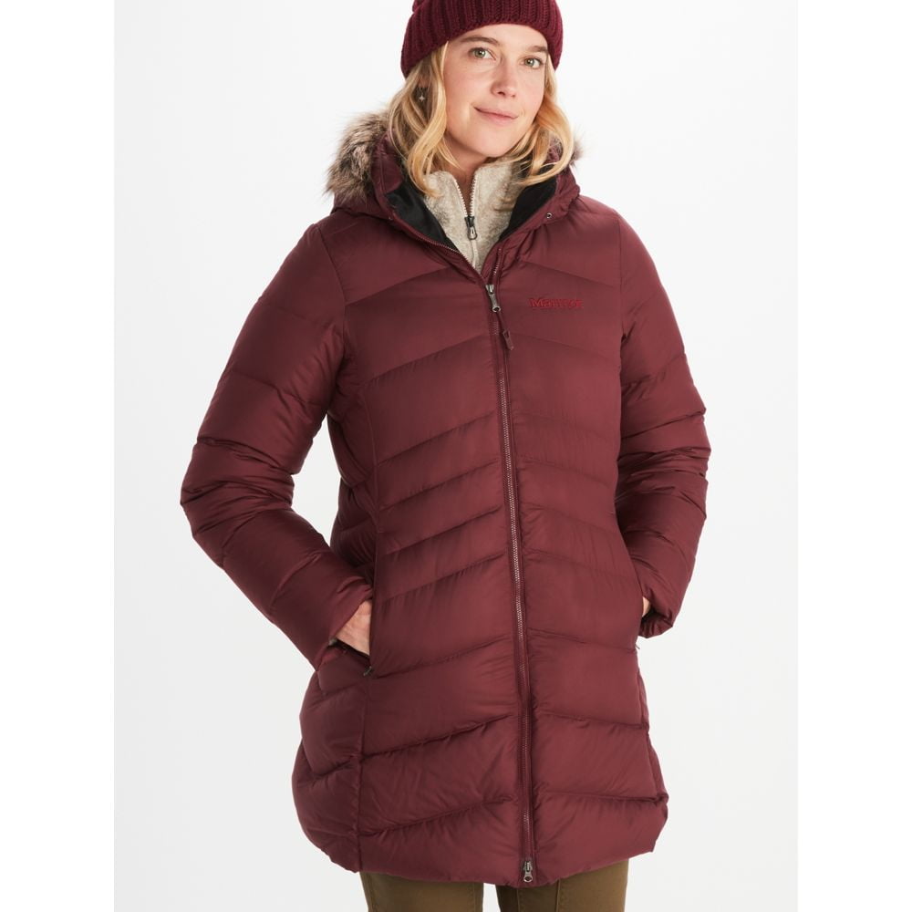 Marmot Montreal Hooded Faux-Fur-Trim Port Royal XS