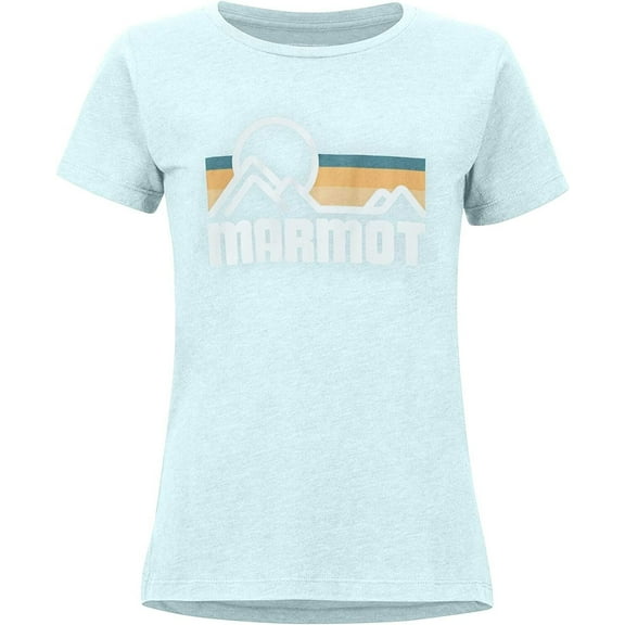 Marmot Women's Coastal Tee SS Corydalis Blue Heather Size XS