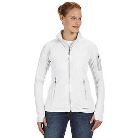 Marmot Women's Flashpoint Fleece Jacket, White, Xlarge