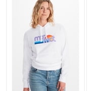 Marmot Womens Oceanside Graphic Print Hoodie White XS