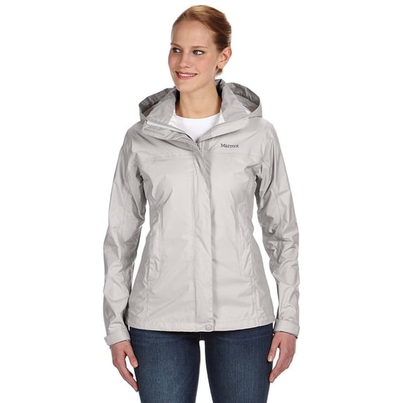 Marmot Women's Precip Waterproof Jacket, Platinum, Xsmall