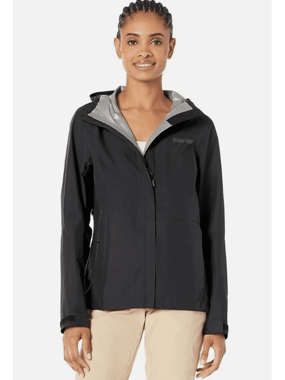 Women's Small Minimalist Jacket Waterproof Black Pertex Large