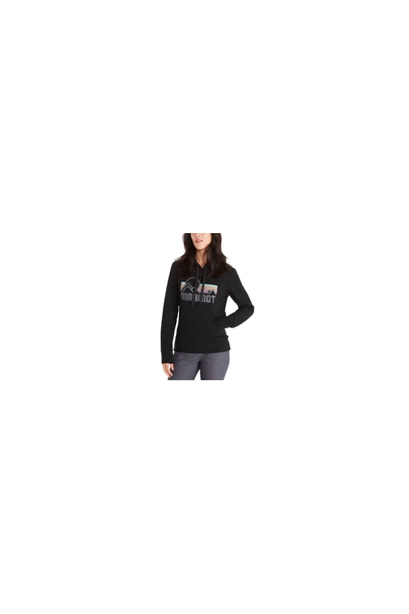 Womens Coastal Fleece Hoodie Black XS