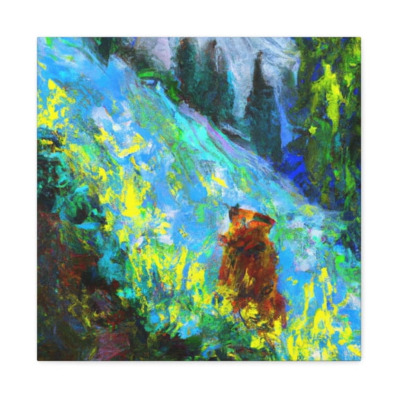 Marmot in Impressionism - Canvas