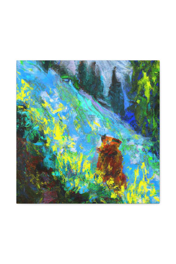 Marmot in Impressionism - Canvas
