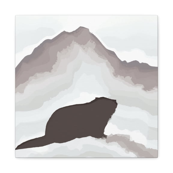 Marmot in Minimalism - Canvas
