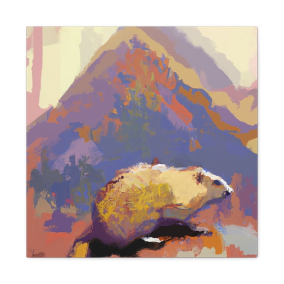 Marmot in Monochrome - Canvas