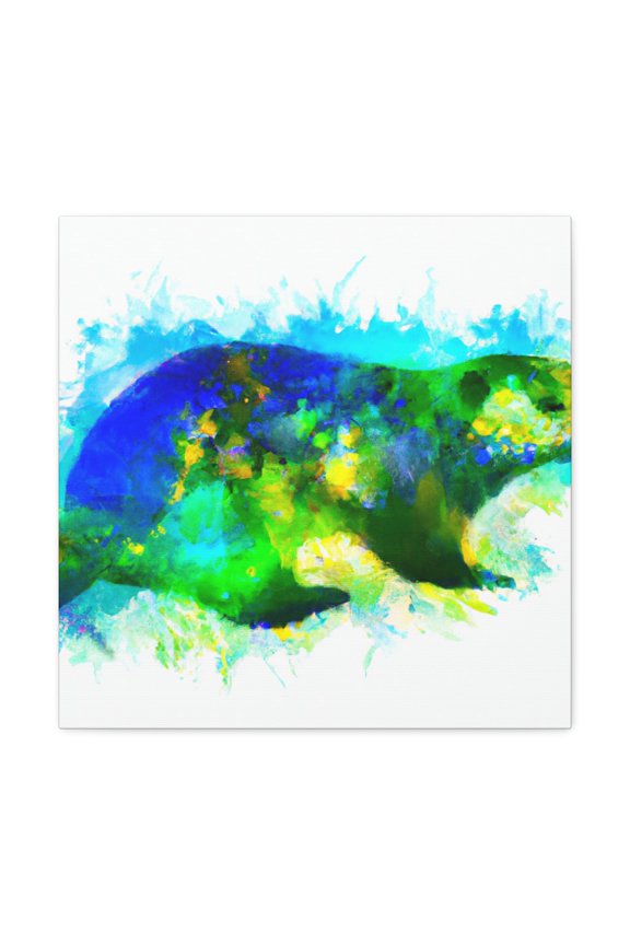 Marmot in Moonlight Glow - Canvas