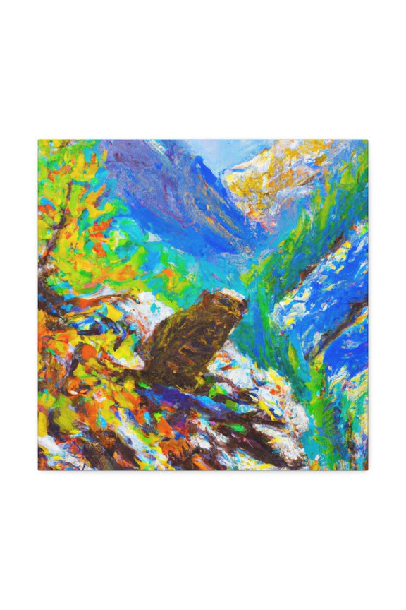 Marmot in the Wild - Canvas