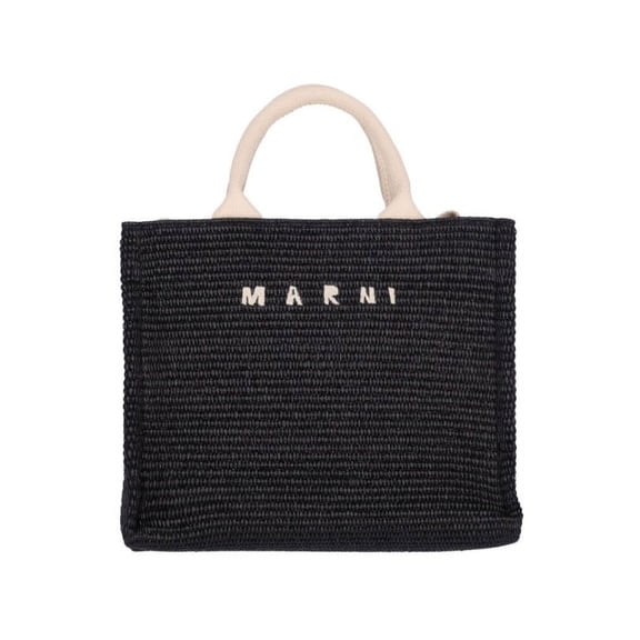 Marni Women's "East/West" Small Tote Bag Black