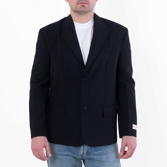 Marni Logo Embroidered Single Breasted Blazer, Brand Size 48 ( US Size 38 )