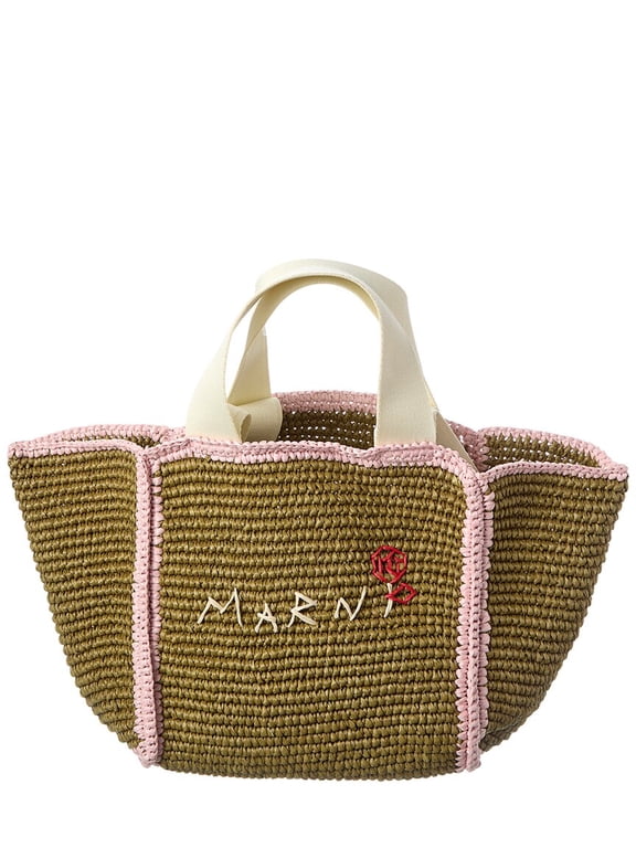 Macrame Sillo Small Shopper Tote, Green