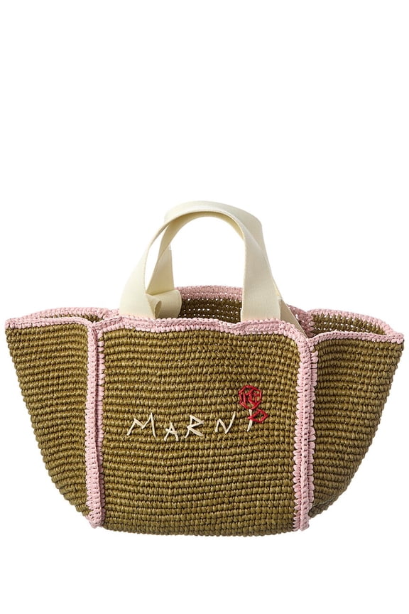 Macrame Sillo Small Shopper Tote, Green