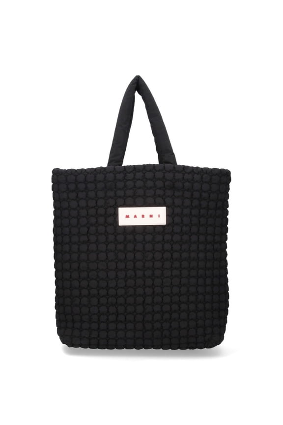 Men's "Puff" Tote Bag Black Black