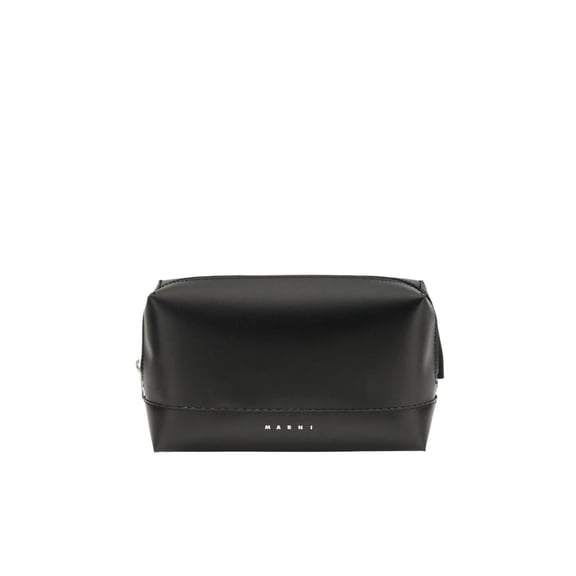 Marni Men's Rectangular Crossbody Bag With Adjustable Strap Black
