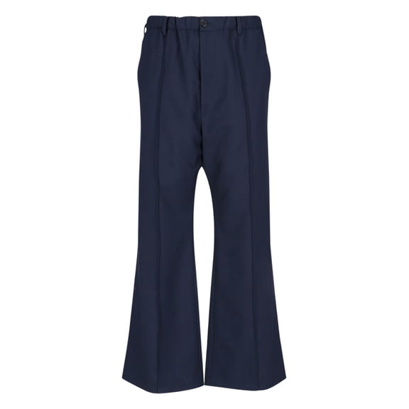 Marni Navy Wool Bootcut Pants (Men's)