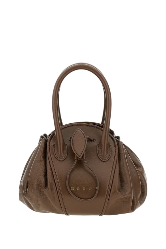 Women's Brandy Tulipea Small Leather Bag Brown