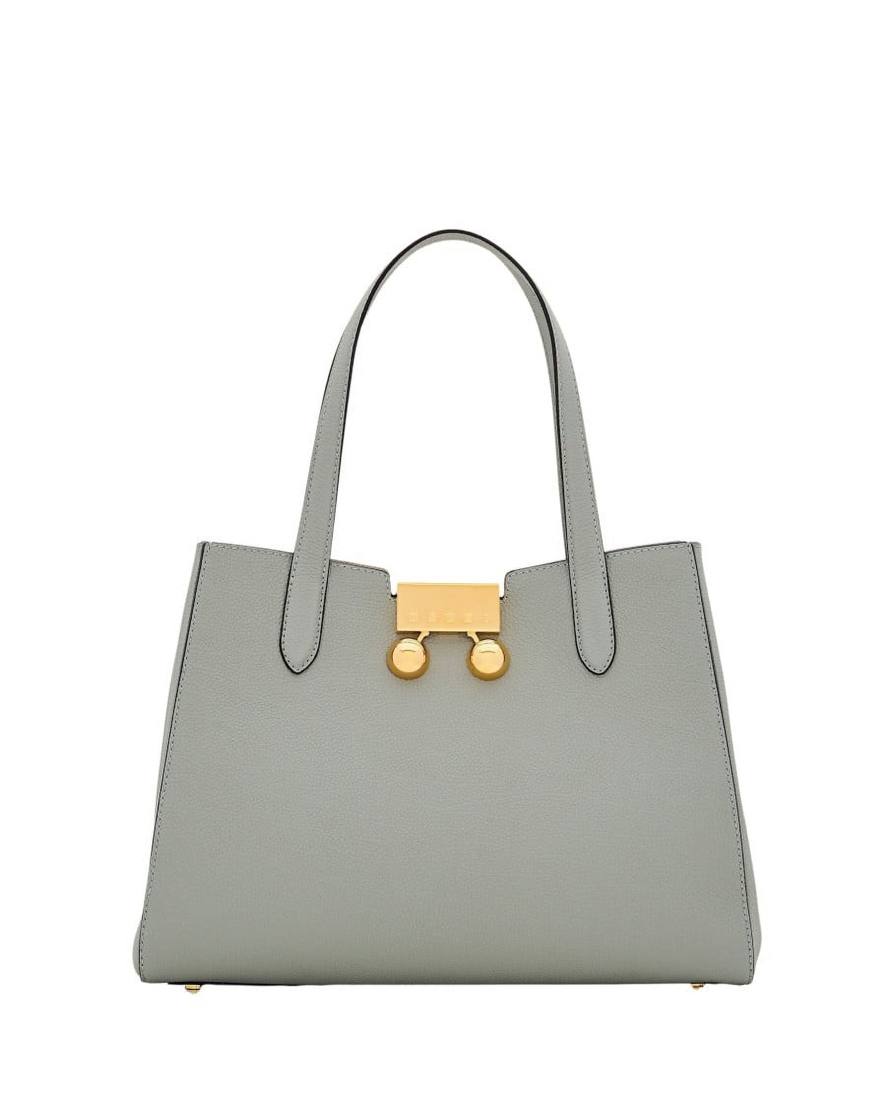 ショルダーバッグ・ポシェット MARNI Woman Shoulder bag Grey BMMP0150U0P8185 00N27 Marni Women's Two-Handle Leather Shoulder Bag Grey - Walmart.com