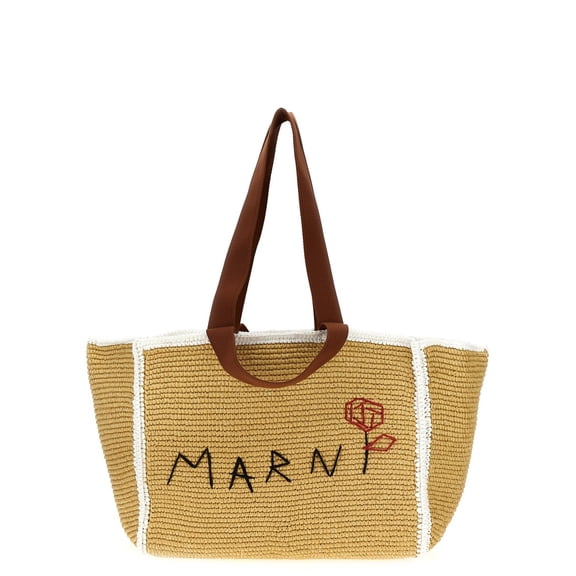 Marni Women's 'Sillo' Shopping Bag Brown
