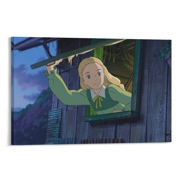 When Marnie Was There Anime Famous Japanese Poster Wall Art Picture Painting Poster Canvas Print Posters Artworks Bedroom Living Room Decor 08x12inch(20x30cm)