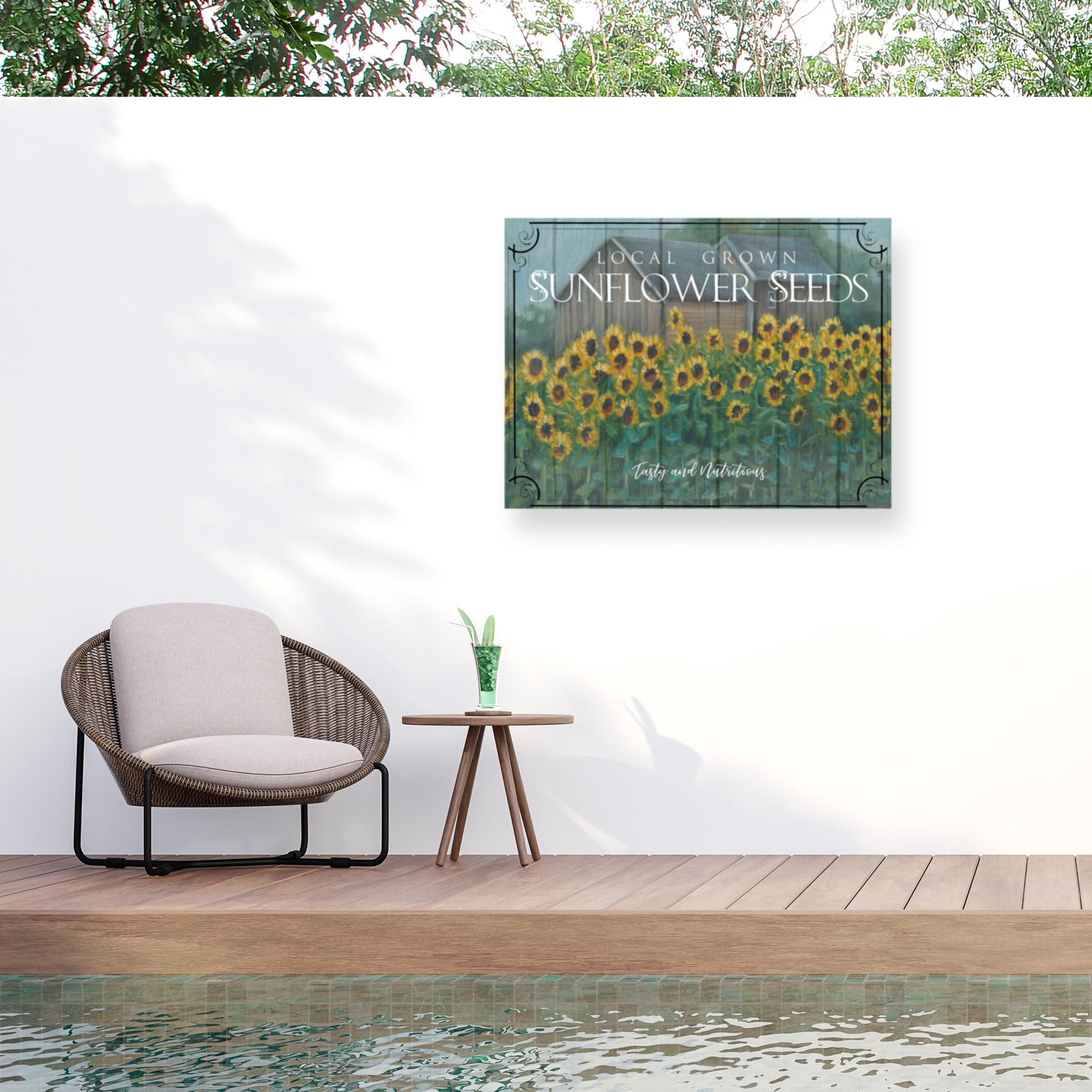 Marnie Bourque 'Sunflower Seeds' Outdoor Canvas
