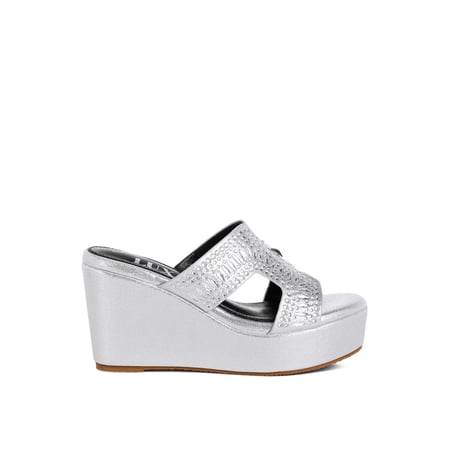 Marnier Diamante Rhinestone Detail Cut-Out Sandals
