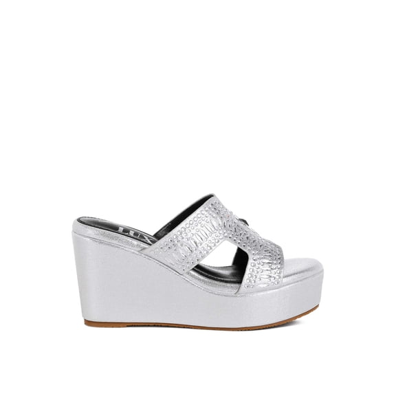 Marnier Diamante Rhinestone Detail Cut-Out Sandals