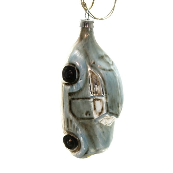 Marolin BLUE AUTOMOBILE Glass Ornament Feather Tree 2011211